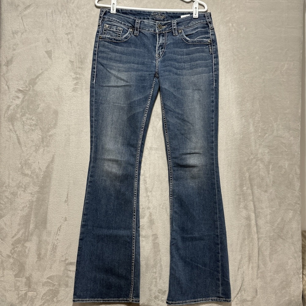 Silver Jeans Co Aiko Bootcut Jeans Women's Size 30‎ Blue Denim Low Rise